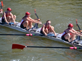 University of Wisconsin Juniors Women's Team Rows Toward the Finish Line