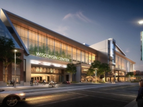 Wells and Phillips Entrance - Wisconsin Center