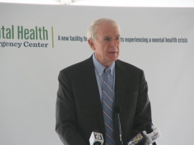 Tom Barrett at Milwaukee County Mental Health Emergency Center Ceremony