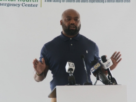 Dameon Ellzey at Milwaukee County Mental Health Emergency Center Ceremony
