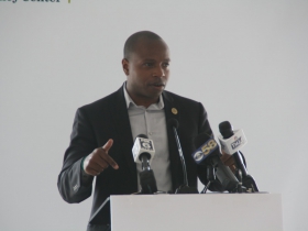 Cavalier Johnson at Milwaukee County Mental Health Emergency Center Ceremony
