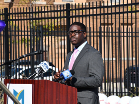 County Executive David Crowley at Coggs Center Groundbreaking