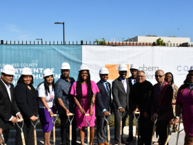 Coggs Family at Coggs Center Groundbreaking