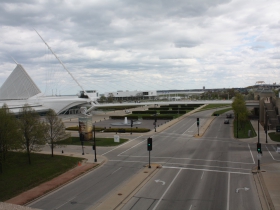 Art Museum and Discovery World with Lakeshore State Park and Summerfest Grounds in the distance