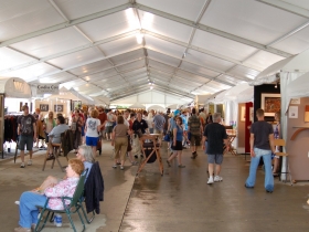 Booths at the Lakefront Festival of the Arts
