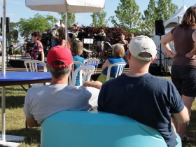 The Children's Stage featured the Ronald Reagan HS Jazz Band
