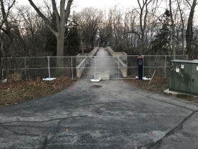 The bridge over Ravine Road was closed as of December 9th, 2016.