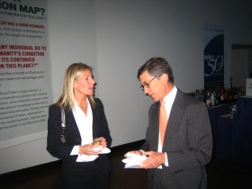 Mingling before the event.