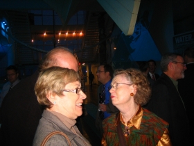 Audience members.