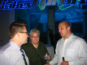 Evan Goyke, Peggy Schulz, and Ald. Nik Kovac.