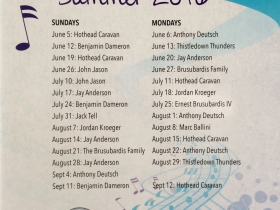 Music on the patio