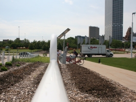 Bike-sharing station at Discovery World.