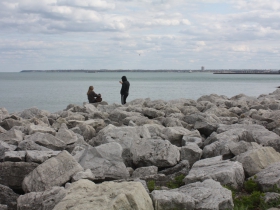 Rocks at McKinley Beach