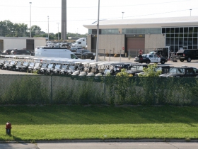 DNC Vehicle Staging at 2425 S. 35th St.
