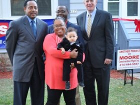 The Liddell-Brooks family is moving in to a new home.