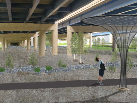 Becher Street Overpass Rendering