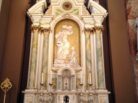 Seen inside the Basilica of St. Josaphat.