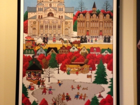 Print of the neighborhood surrounding the Basilica of St. Josaphat.