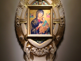 Seen inside the Basilica.