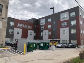 Rear of Legacy Lofts