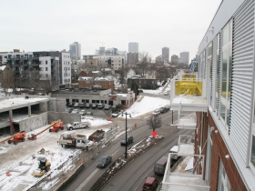 View from the Balconies at Aperture at The North End