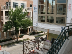 1910 and Riverbridge from the Astor Street Stairs
