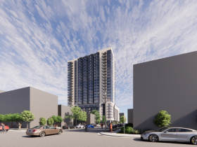1490 N. Farwell Ave. Tower - Revised Rendering (24 Stories)