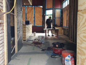 Baccanera under construction