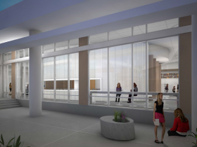 Conceptual Interior Rendering of the East Library.