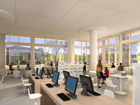 Conceptual Interior Rendering of the East Library.