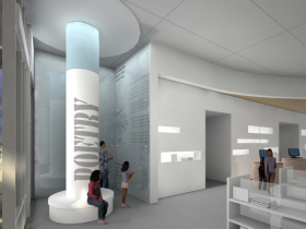 Conceptual Interior Rendering of the East Library.
