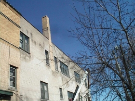 The chimney was re-set within a day.