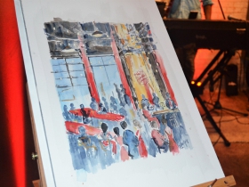 Painting of the event from Katie Geis