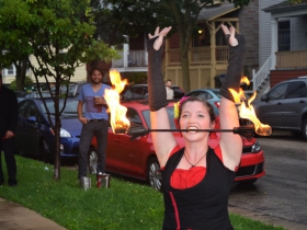 Fire dance by Ariel Begley