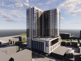 1490 N. Farwell Ave. Tower - Revised Rendering (24 Stories)