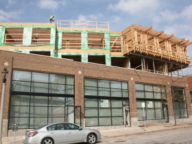 Prospect Mall Apartments under construction.