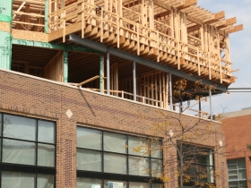 Prospect Mall Apartments under construction.