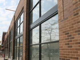 The construction of Prospect Mall Apartments.