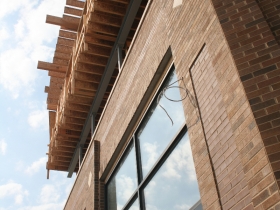The construction of Prospect Mall Apartments.
