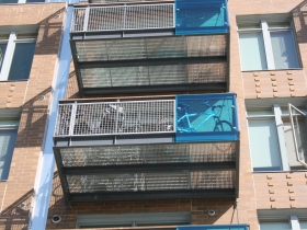Bike on the balcony.