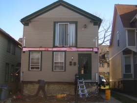 1526 N. Cass St. t is undergoing a conversion from a duplex back to single family.