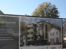Sign for Sage on Jackson.
