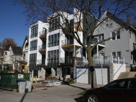 East Terrace Apartments are almost finished.