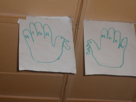 Homemade turkeys.