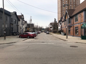Looking South on N. Arlington Pl.