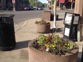 The sidewalk condition at E. North Ave. and N. Farwell Ave.