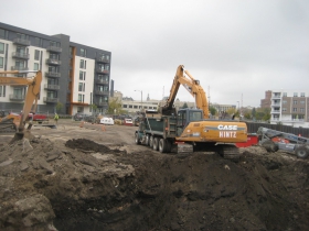 Work has started at the site.