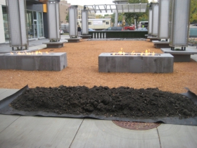 Groundbreaking dirt.