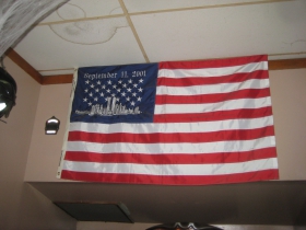 Flag honors those who lost their lives on 9/11.