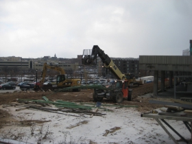 Moving rebar.